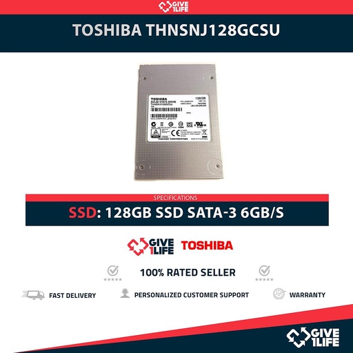 [2011] TOSHIBA THNSNJ128GCSU SSD 128GB 2.5" SATA 6GB/S