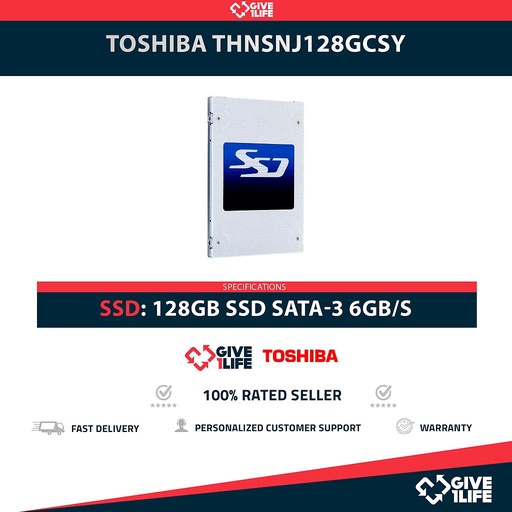 [2013] TOSHIBA THNSNJ128GCSY SSD 128GB 2.5" SATA 6GB/S