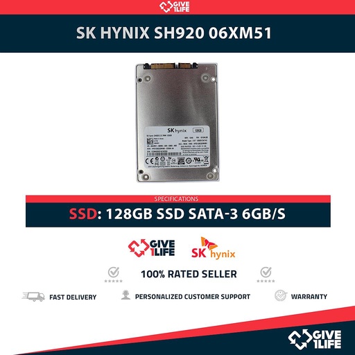 [2017] SK HYNIX SH920 06XM51 SSD 128GB 2.5" SATA 6GB/S