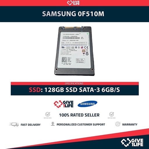 [2021] SAMSUNG 0F510M SSD 128GB 2.5" SATA 6GB/S