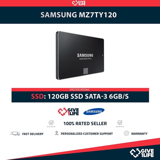 [2026] SAMSUNG MZ7TY120 SSD 120GB 2.5″ SATA 6GB/S