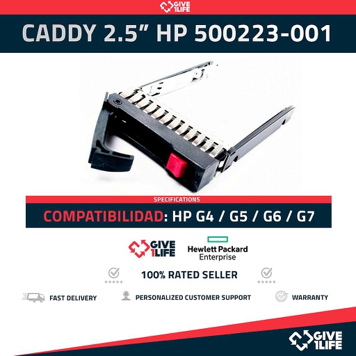 [1288] HP 500223-001 CADDY 2.5" SFF - 500223-003 - G4 G5 G6 G7