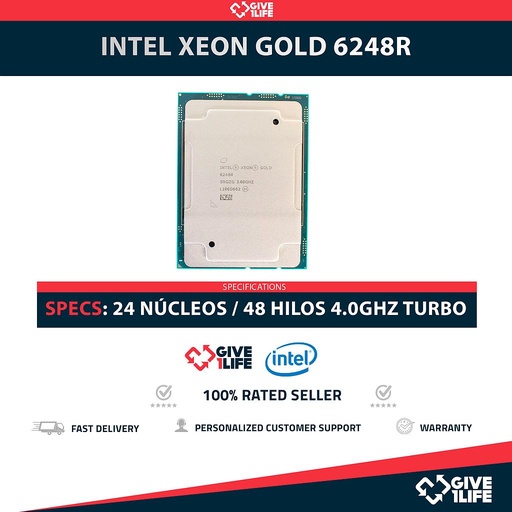 [2058] Intel Xeon GOLD 6248R (24 Núcleos / 48 Hilos) @4.0Ghz Turbo Speed