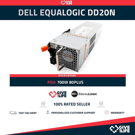 [027] DELL EQUALLOGIC FUENTE DE ALIMENTACION - DD20N - 700W H700E-S0 S700E002L 80PLUS