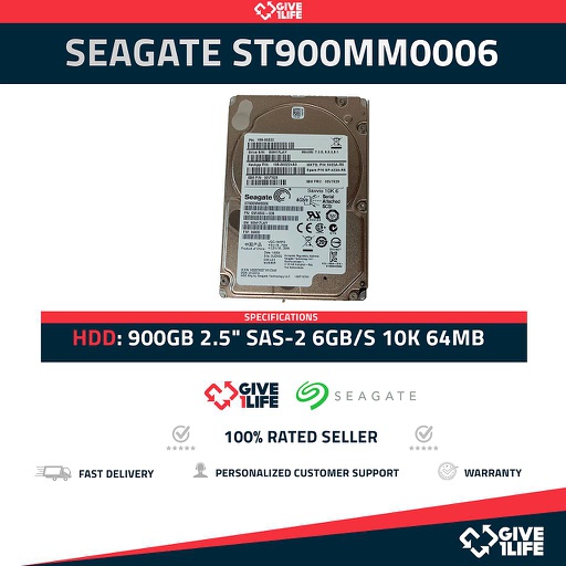 [207] SEAGATE ST900MM0006 900GB HDD 2.5" SAS-2 6GB/S 10K