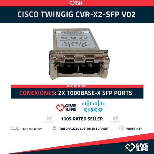[209] CISCO TWINGIG CVR-X2-SFP V02 CONVERTER MODULE COUIAF9CAB