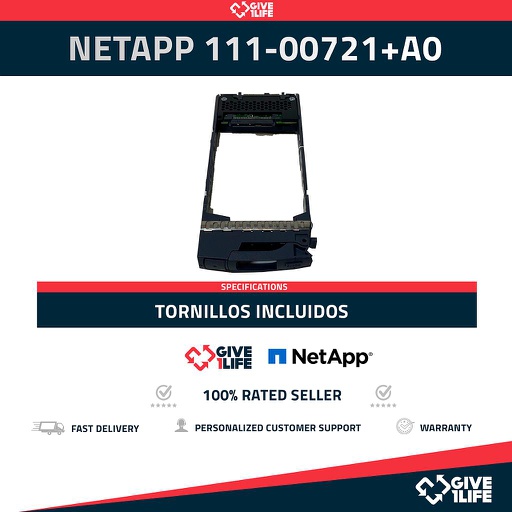 [231] NETAPP CADDY SAS TO SAS 2.5" SFF PN:111-00721+A0 WITH SCREWS -