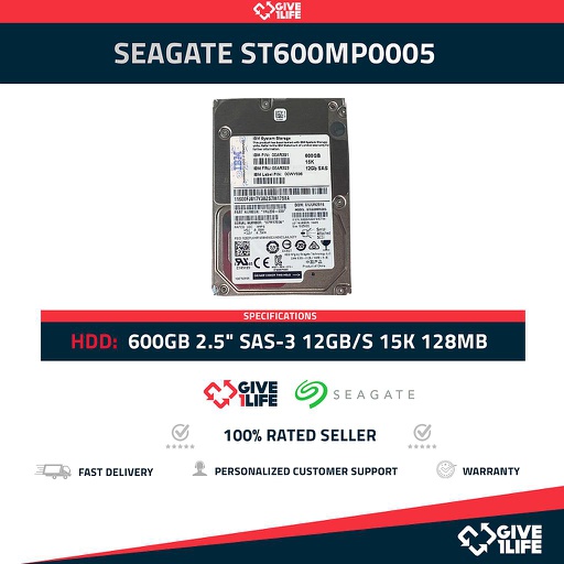 [258] SEAGATE ST600MP0005 600GB HDD 2.5" SAS-3 12GB/S 15K 128MB
