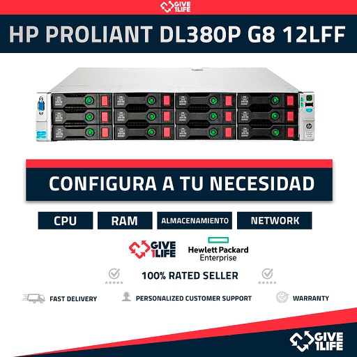 [347] HP Proliant DL380P G8 LFF 2U CONFIGURABLE