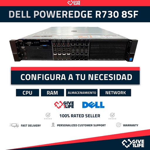 [349] DELL PowerEdge R730 SFF 2U (2.5" Bahías) CONFIGURABLE