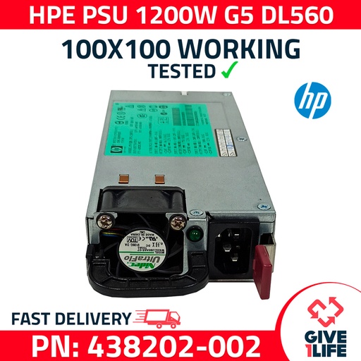[344] HPE 1200W DPS-1200FBA PSU PARA PROLIANT DL560 - 438202-002 / 440785-001