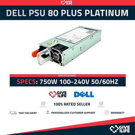 [365] DELL 750W 80 PLUS FUENTE DE ALIMENTACION PARA SERIE 20
