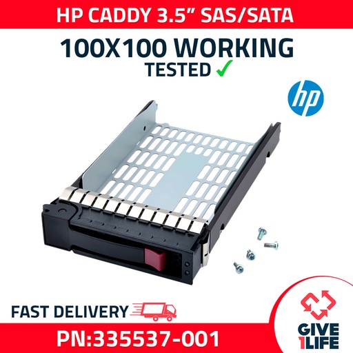 [380] HP CADDY PARA SAS/SATA 3.5" CON TORNILLOS COMPATIBLE CON G5/G6 PN:335537-001
