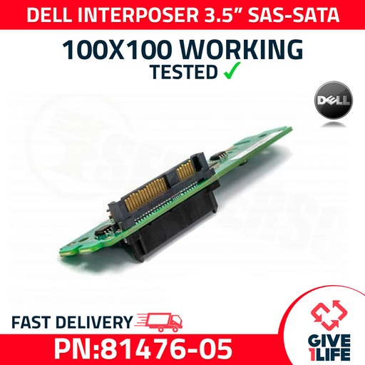 [401] DELL EQUALLOGIC CONVERTIDOR 3.5" SAS - SATA DISCO DURO PN:81476-05/74654-04