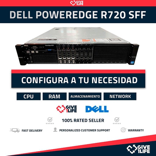 [405] DELL PowerEdge R720 SFF 2U CONFIGURABLE