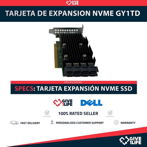 [434] DELL GY1TD TARJETA DE EXPANSION NVMe SSD PCIe