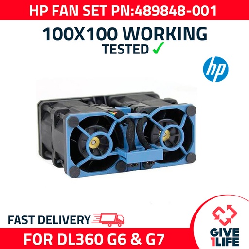 [469] HP SET VENTILADORES PARA DL360 G6/G7 PN:489848-001/532149-001