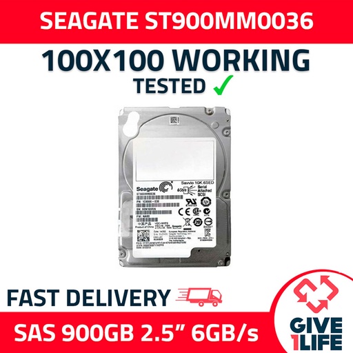 [492] SEAGATE ST900MM0036 900GB HDD 2.5" SAS-2 6GB/S 64MB CACHE - SERVIDORES