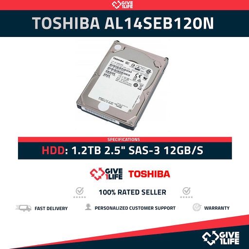 [499] TOSHIBA AL14SEB120N 1.2TB HDD 2.5" SAS-3 12GB/S 10K 128MB CACHE- SERVIDORES