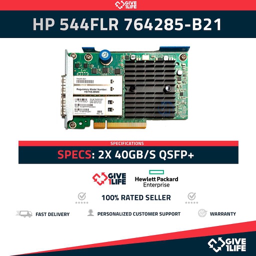 [498] HP 544FLR-QSFP TARJETA DE RED 2 PUERTOS 10GB/40GB PARA HP G9/G10 PN:764285-B21