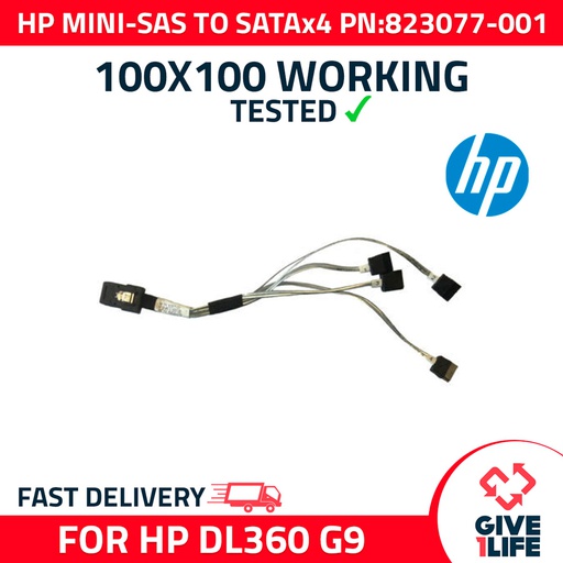 [502] HP CABLE MINI-SAS A SATAx4 PARA HP DL360 G9 PN:823077-001/826011-001