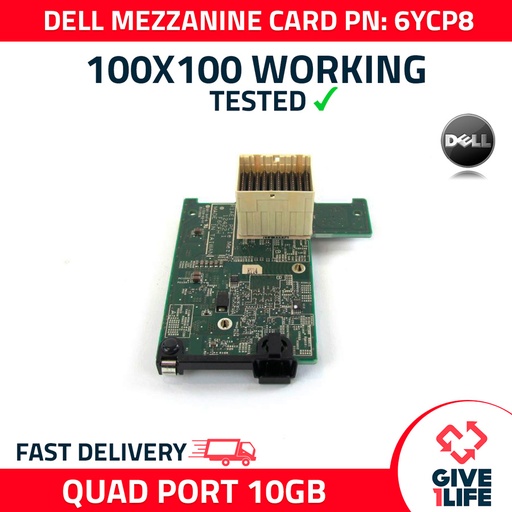 [518] DELL 6YCP8 BROADCOM 57840 KR TARJETA MEZZANINE 4 PUERTOS 10GB - DELL BLADES