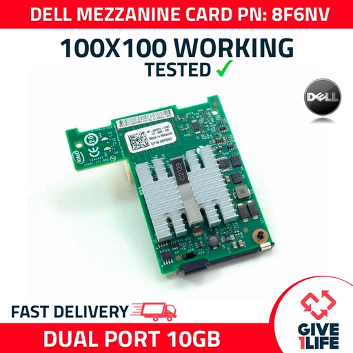 [520] DELL 8F6NV INTEL X520 TARJETA MEZZANINE DOBLE PUERTOS 10GB - DELL BLADES