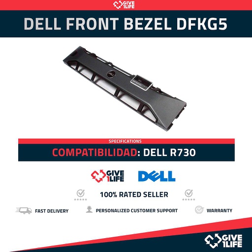 [593] DELL PN:DFKG5 IDRAC QUICK SYNC FRONT BEZEL PARA DELL POWEREDGE R730