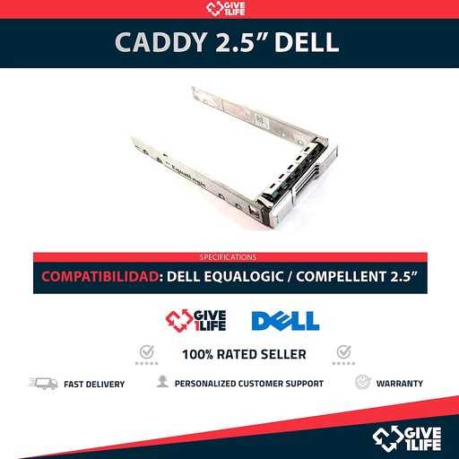 [596] CADDY DELL EQUALLOGIC / COMPELLENT SFF 2.5"